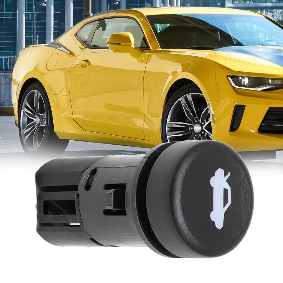 ✨ Toque Cromado: Marco Botón De Emergencias Para Chevrolet Camaro 2017+ - SHINEKA - Fácil Instalación, Duradero
