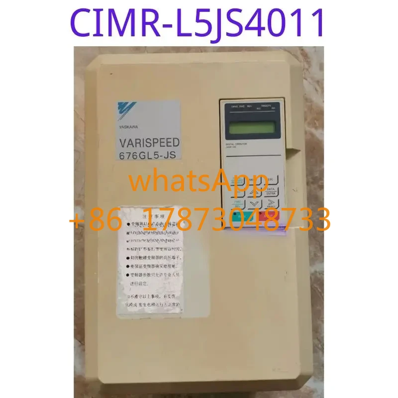 Il test funzionale del convertitore di frequenza usato CIMR-L5JS4011 è intatto