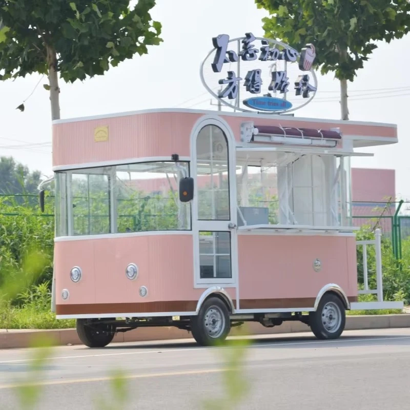 Fully Equipped Complete Functions Customized Electric Street Food Cart Mobile Fast Food Truck