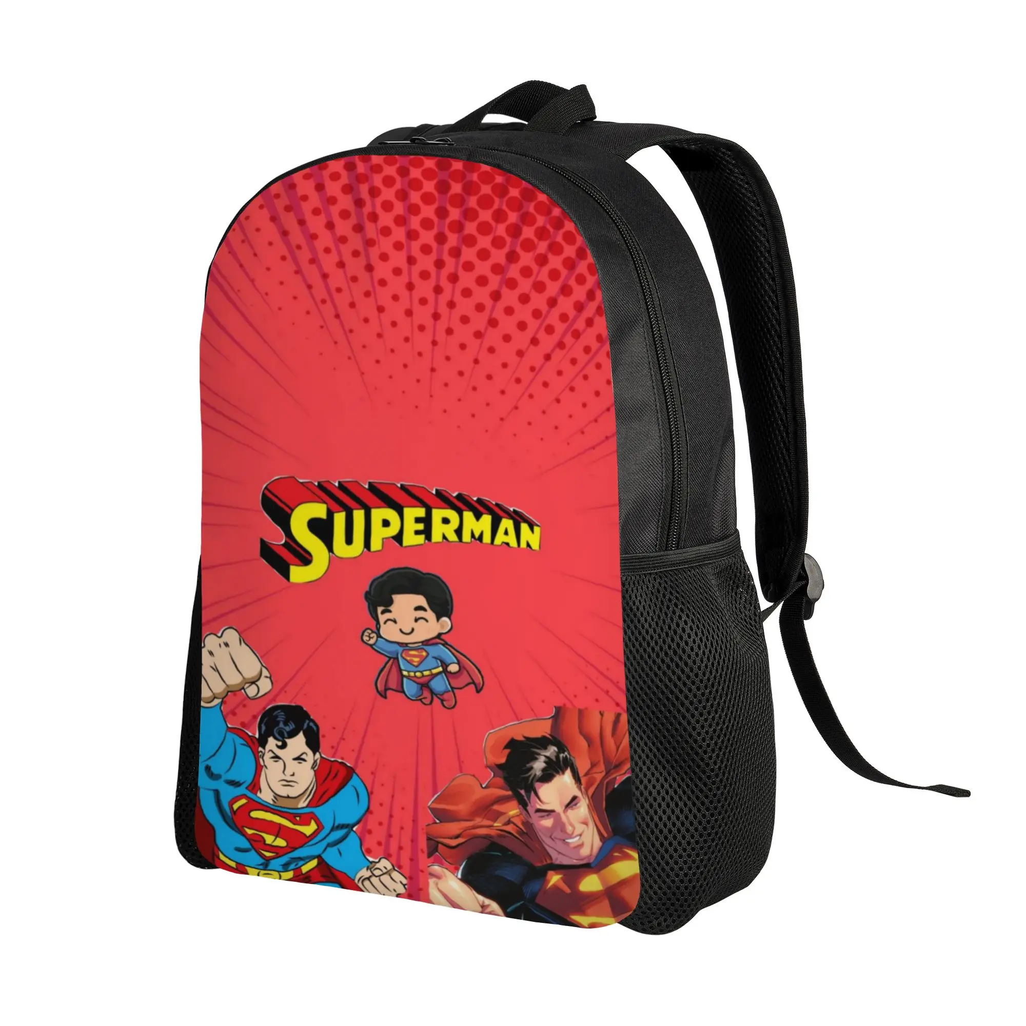 College Bag Back to school season Multi‑Era Superman Character Collage  Harajuku Design Backpack