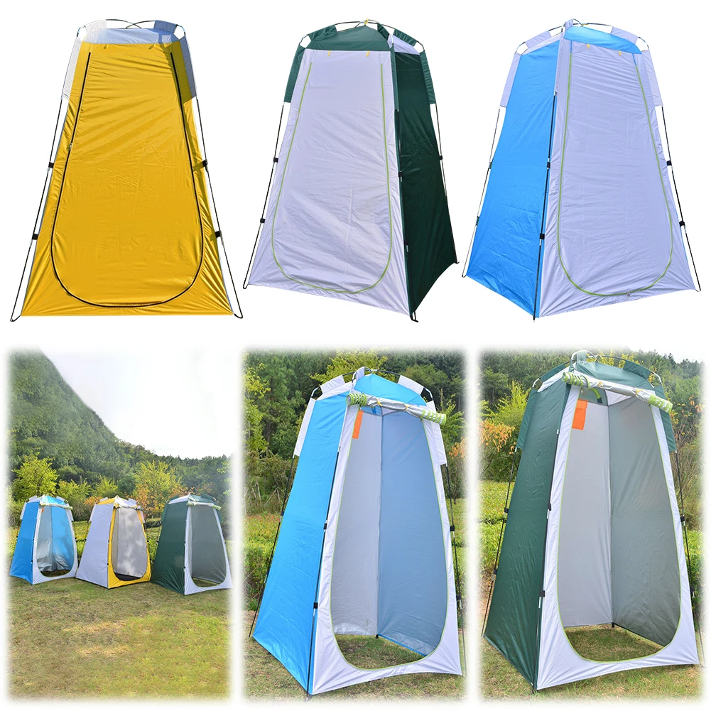 Privacy Shower Tent UV Protection Portable Bathing Tent Tear-Resistant Changing Room Shelter Tent for Outdoor Camping