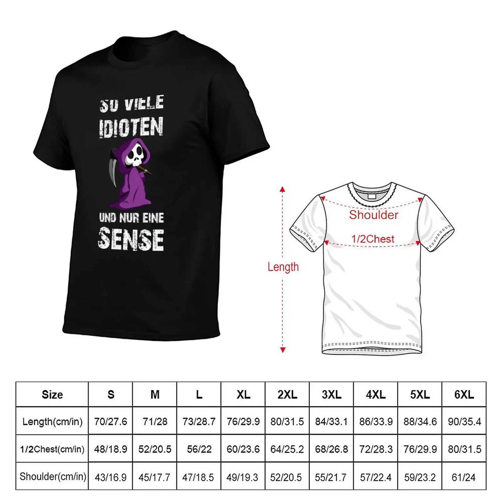 So many idiots just have a scythe of sarcasm irony T-Shirt blue archive sweat men clothing