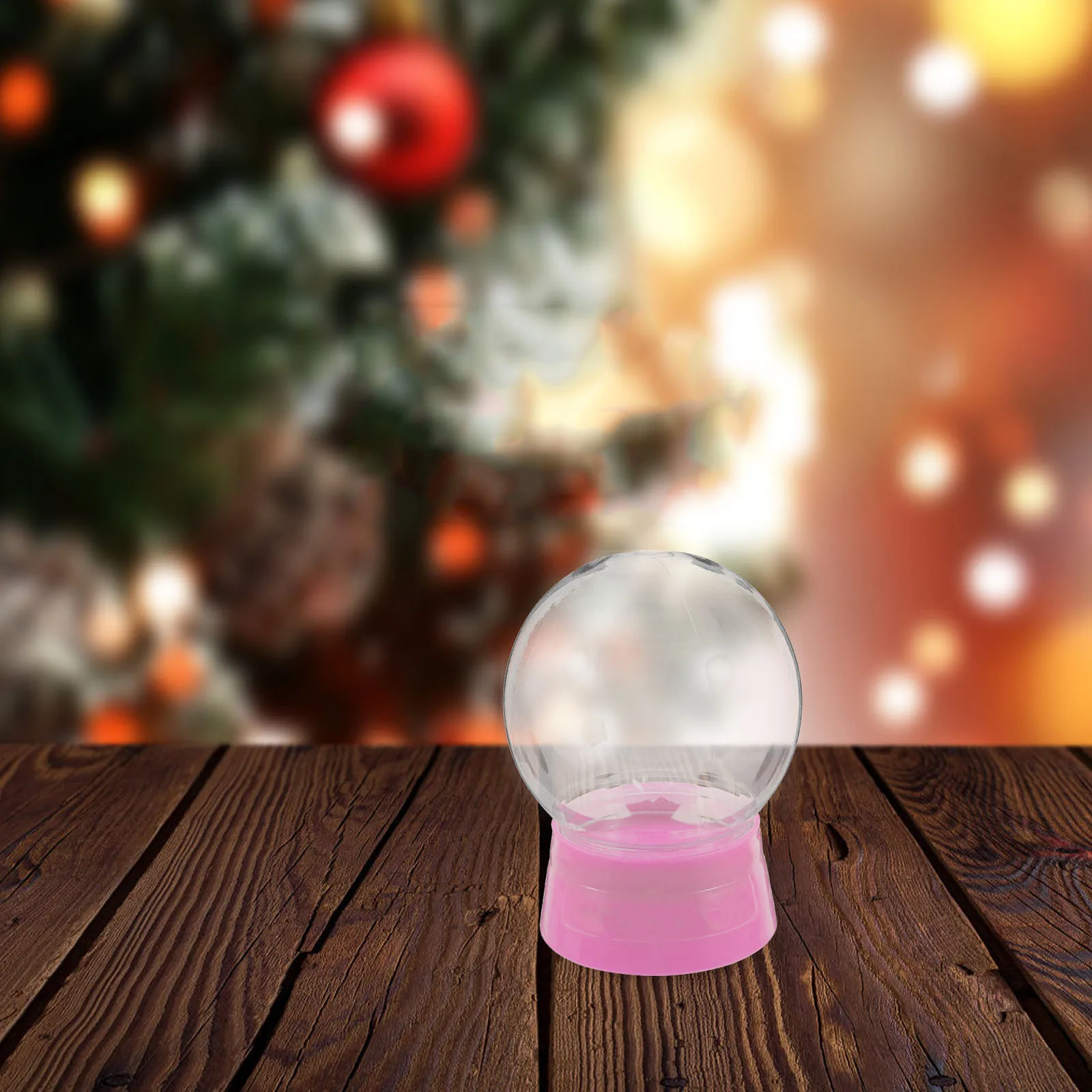

6pcs Diy Christmas Snow 270 Ml Clear Plastic Water Kit Waterproof Screw-Off Cap For Xmas Winter Craft Home Office Decor Eternal