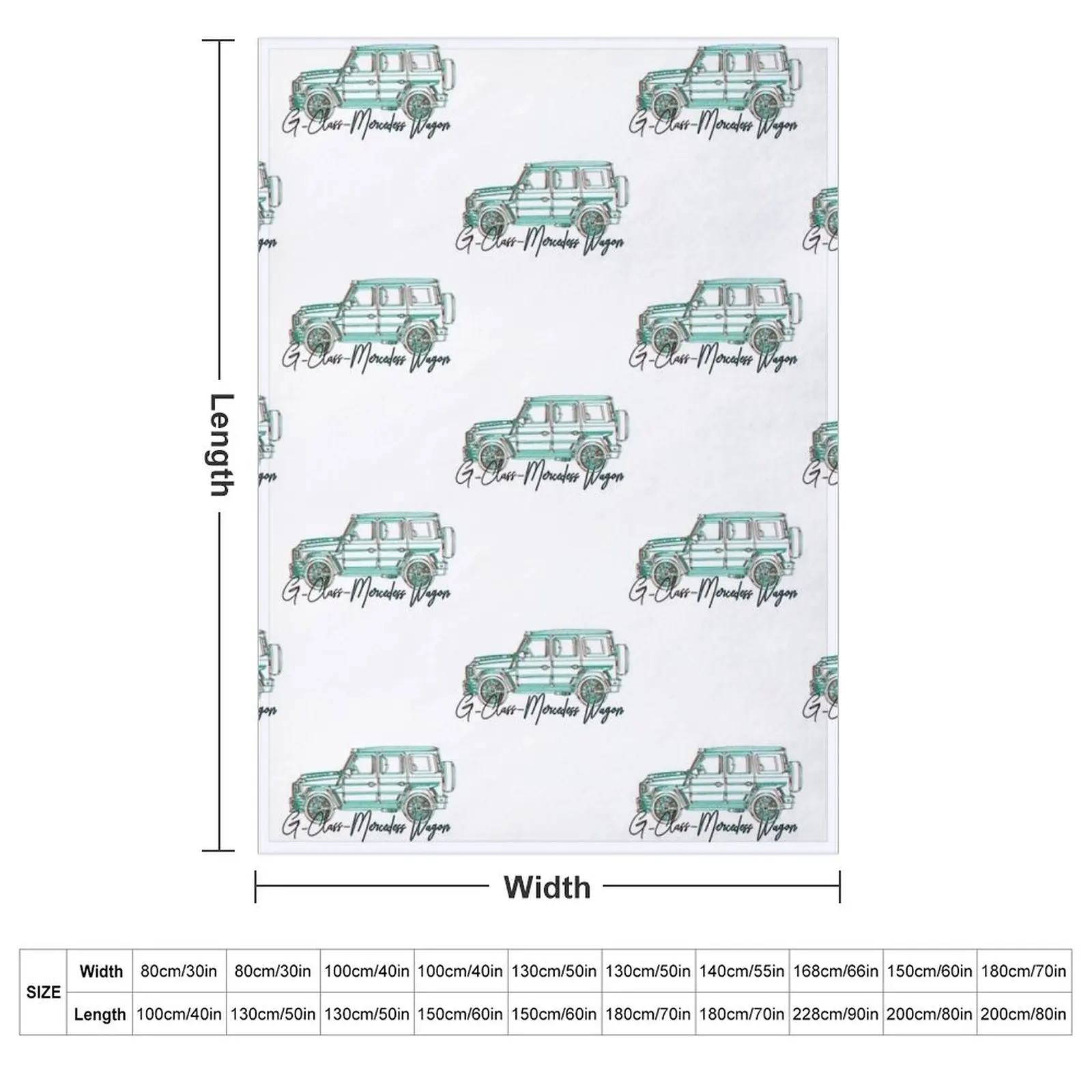 G Class wagon - Throw Blanket Picnic For Sofa Thin Decorative Throw Blankets