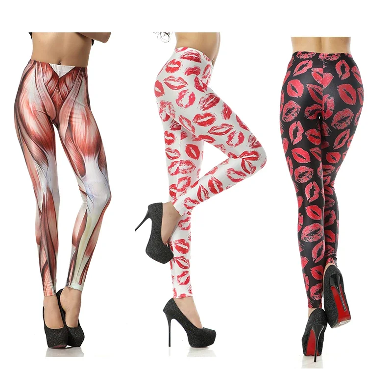 New Sexy Yoga Pants Black White Piano Keys Prints Elastic Slim Fitness Gym Sport Workout Women Leggings Dropshipping