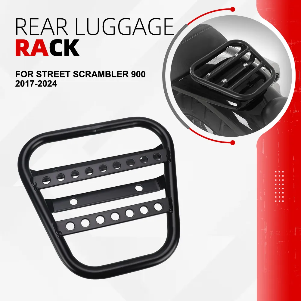 

FOR Street Scrambler 900 2017-2020 2021 2022 2023 2024 Motorcycle Rear Luggage Rack Carrier Shelf Top Box Holder Support Bracket