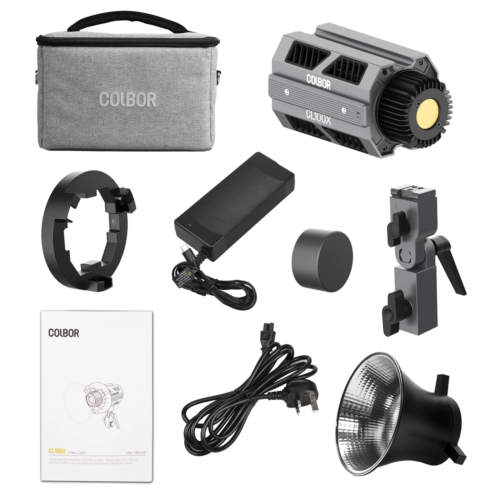 Colbor CL100X LED Photography Light Bi-Color 2700-6500K 100W for Camera Video Interview Studio Photos Lamp