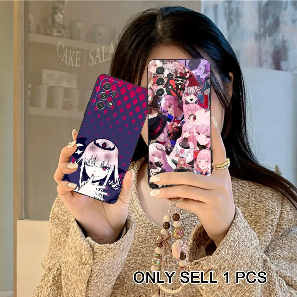 Anime Mori Calliope Phone Case for Samsung Galaxy A57 56 55 54 53 52 51 37 36 35 34 33 32 31 5G Soft TPU Shockproof Cover