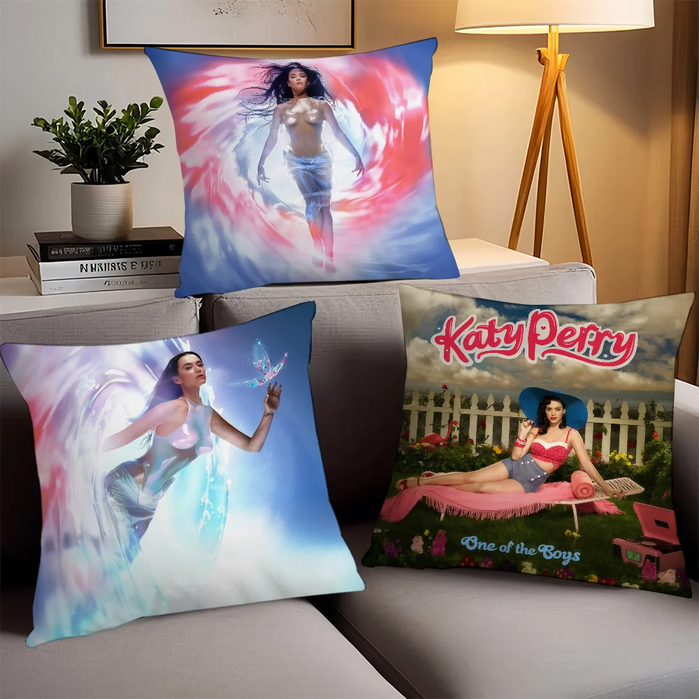 American singer K-Katy P-Perry  Pillow Case Office Cushions Suitable For Sofa Car Bedroom Decorative Cushion Cover