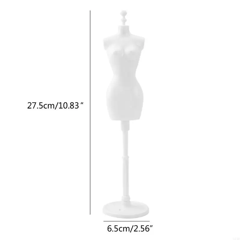 Soporte muñecas Soporte vestido muñeca Estable Rack Material plástico para muñecas