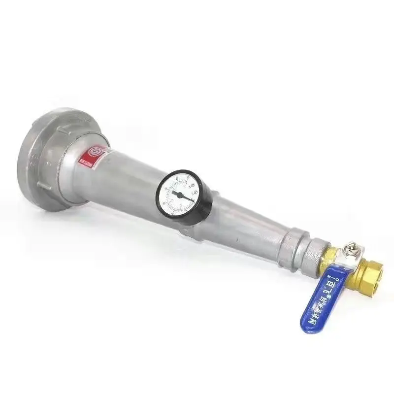 Water gun for measuring water pressure, switch with water pressure gauge, water gun nozzle for testing water pressure