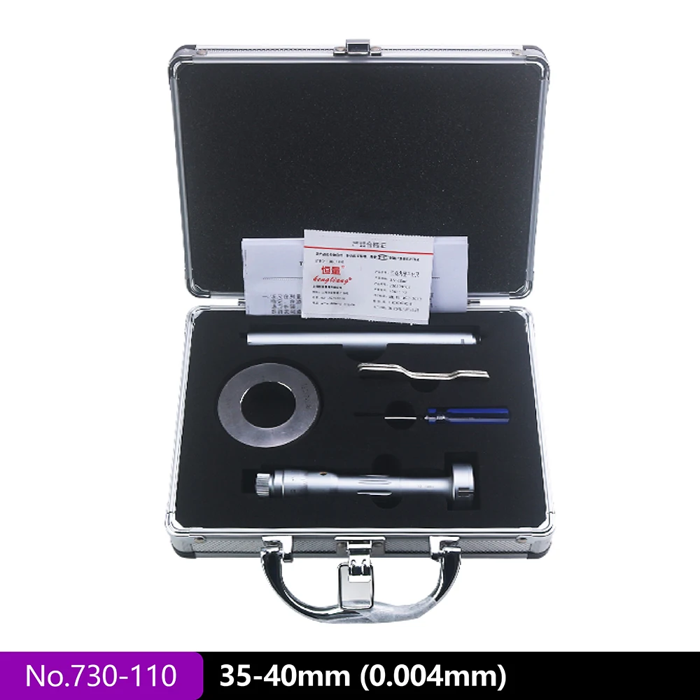 6-50Mm Drieklauw Binnendiameter Micrometer Driepunts Interne Meting Binnendiameter Micrometer Opening Hoge Precisie