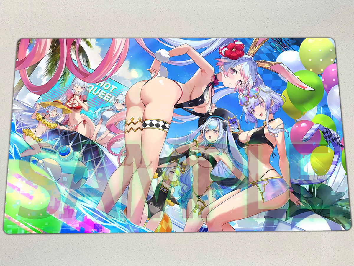 

YuGiOh Play Mat Maliss P White Rabbit TCG CCG Pad M∀LICE P Cheshire Cat March Hare Trading Card Game Mat Rubber Mousepad Bag