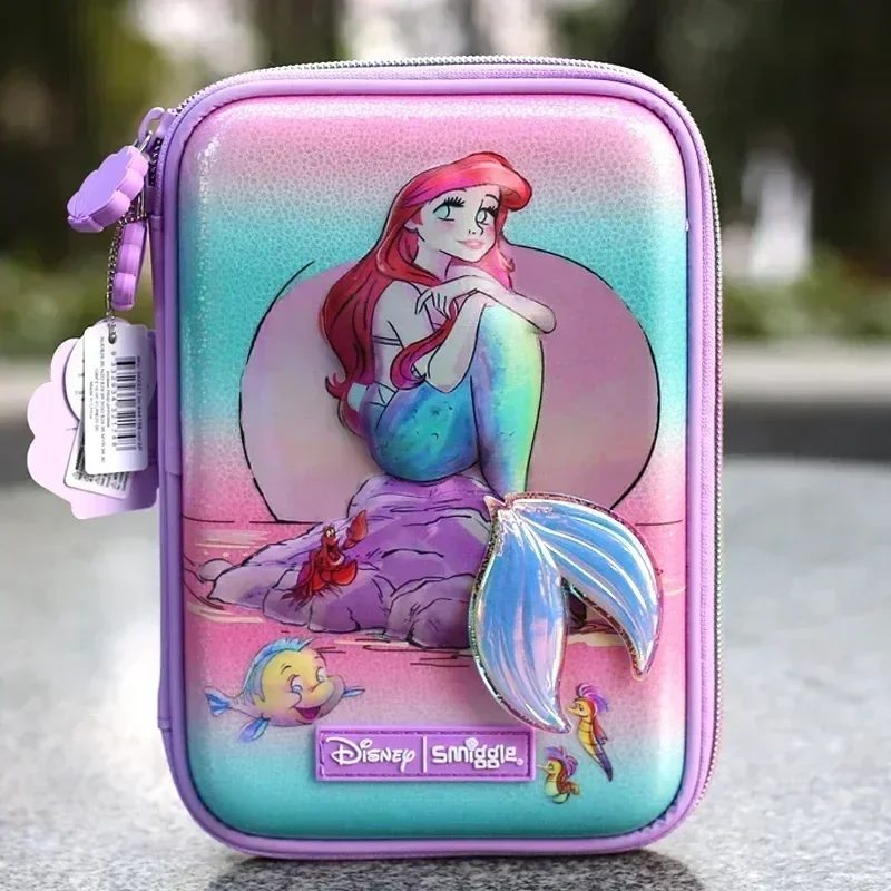 Disney-Sac à dos sirène Kawaii pour filles, sac d'école, étui à crayons, ensemble de papeterie pour ordinateur portable, sac à lunch étudiant, sac à dos Y2K, cadeau d'anniversaire