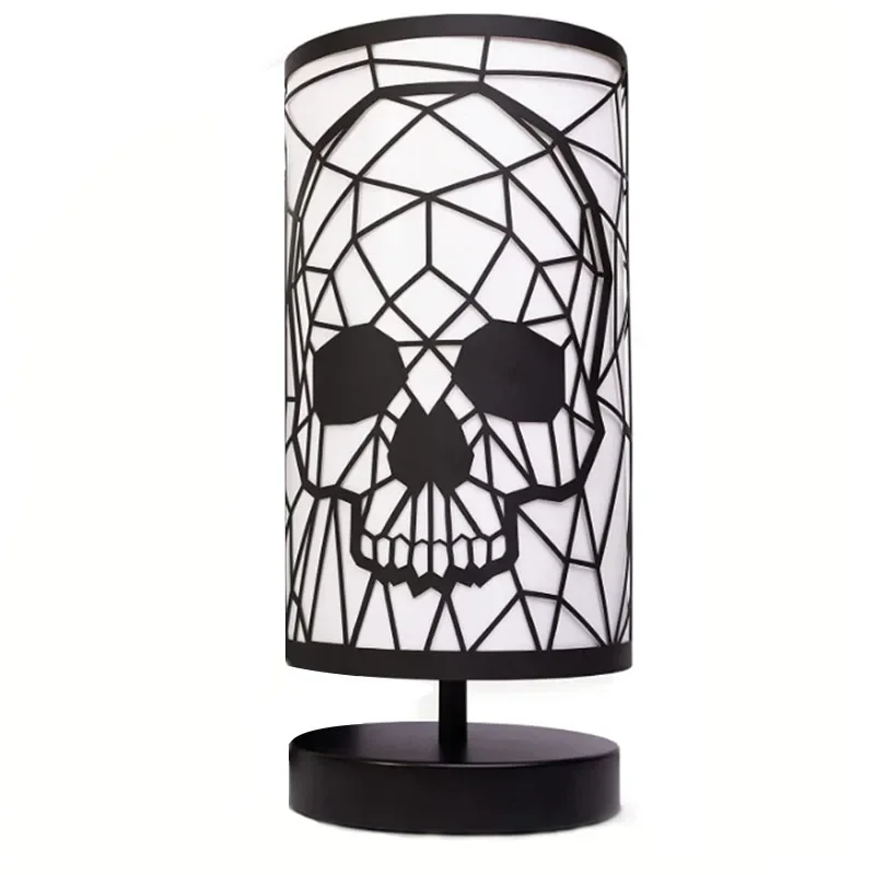 Halloween Projection Table Lamp Gothic Skull Bedroom Living Room Bar Holiday Decoration Creative LED  Atmosphere Night Light