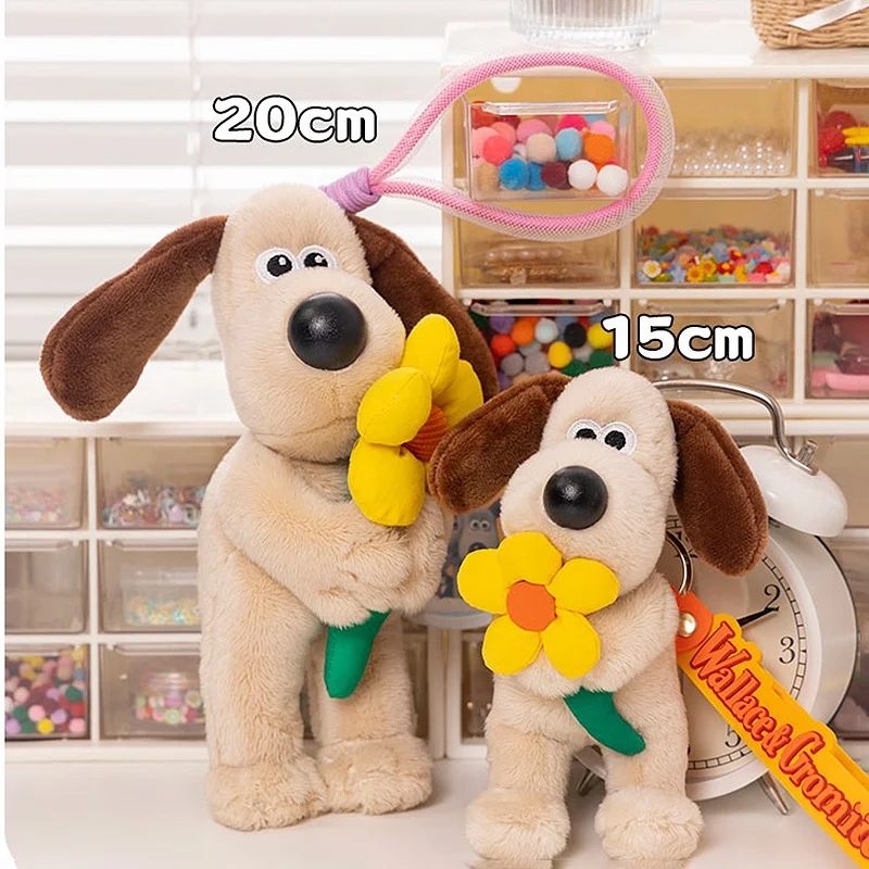 Gromit Plush Wallace Toys Cartoon Dogs Kawaii Bag Pendant Key Chain Anime Cute Puppy Stuffed Dolls Birthday Xmas Gift