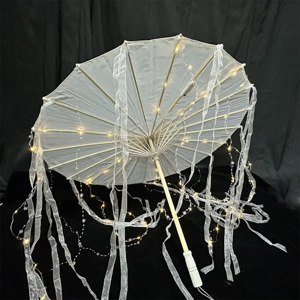 Guarda-chuva de fio japonês led feito à mão, multiestilos de diâmetro 70/82cm, cosplay, guarda-chuva de dança antiga, adereços de fotografia