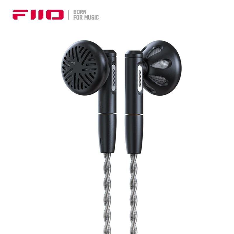 

FiiO FF5 Earphones 14.2mm Carbon-based Dynamic Earbuds Extended Bass Acoustic Resistance Pipes Headphones Detachable MMCX Cable