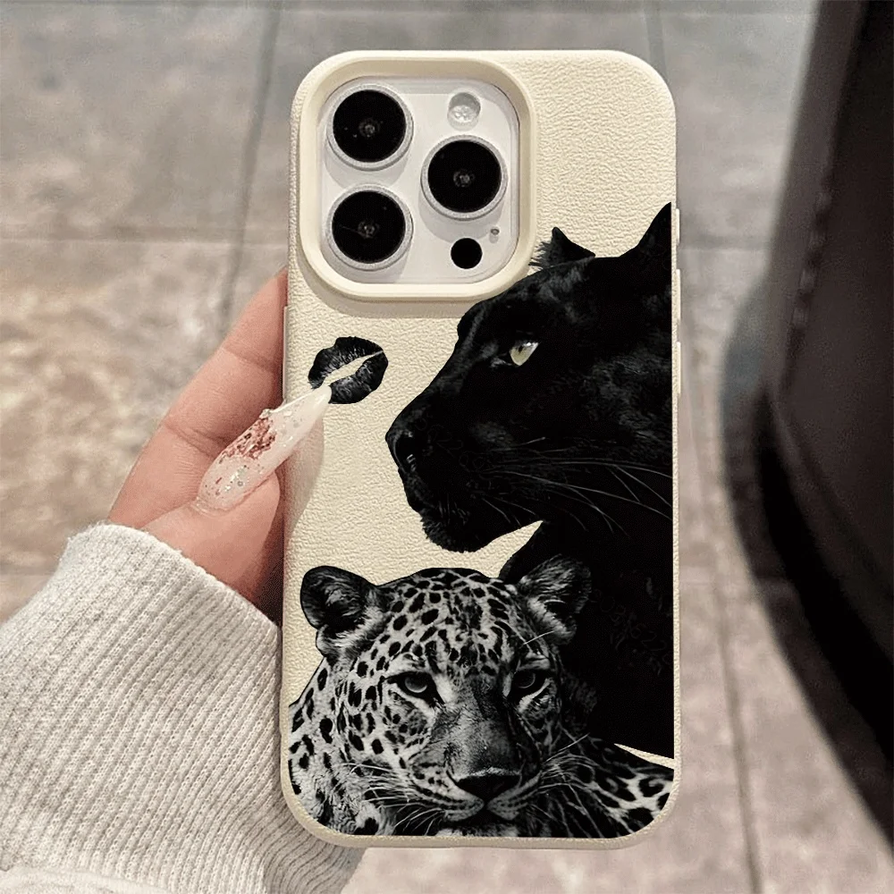 Hochwertige Black Panther Handyhülle für iPhone 17 16 15 14 13 12 11 Pro Max 16 15 14 Plus 17 16 15 Pro 17Air Silikon-Matt-Cover – Detail 2