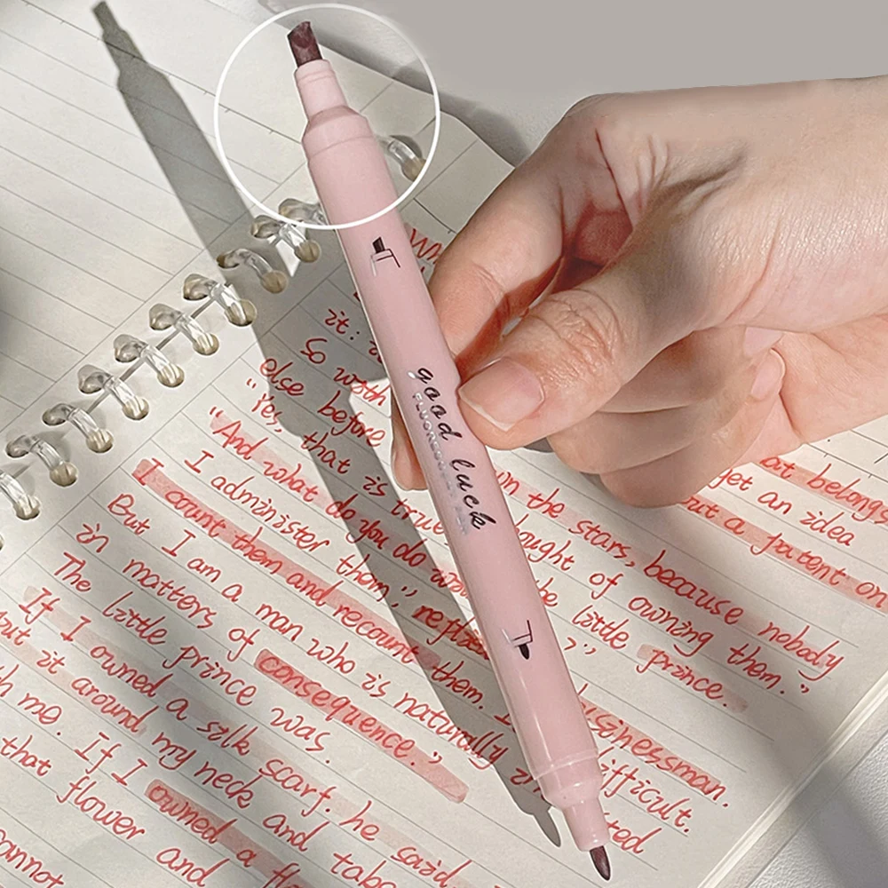 4 шт./набор, двусторонние флуоресцентные маркеры с градиентом