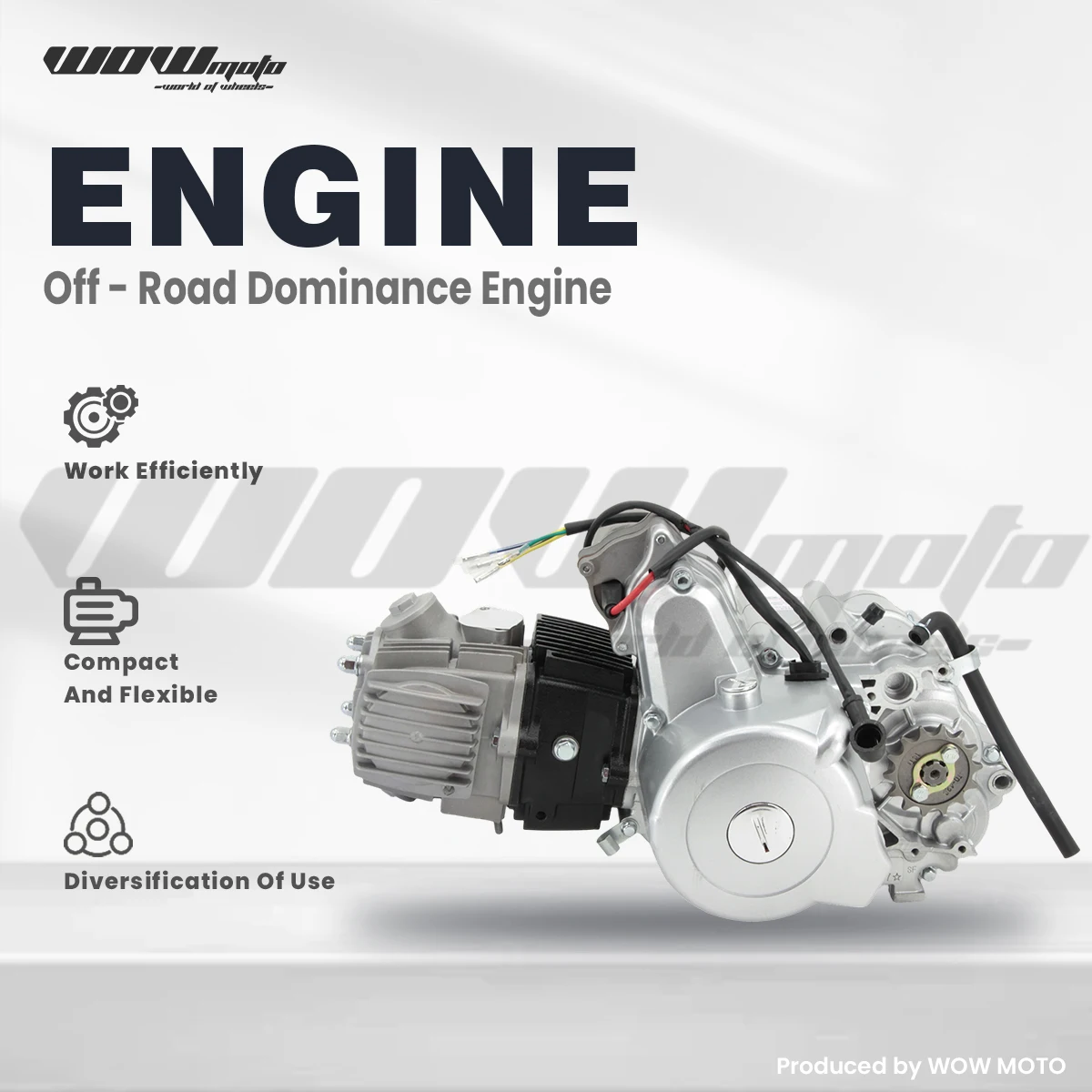 Conjunto de motor Mini Moto 110cc para ATV y minimoto |   Motor Completo con Transmisión Automática CVT |   Piezas de Motor para Motocicleta