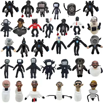 Skibidi ห้องน้ําตุ๊กตา Plush ตุ๊กตาของเล่นของขวัญสะสมสําหรับแฟนเด็กผู้ใหญ่วันเกิดอะนิเมะเกมรูป Titan TV Man Cameraman