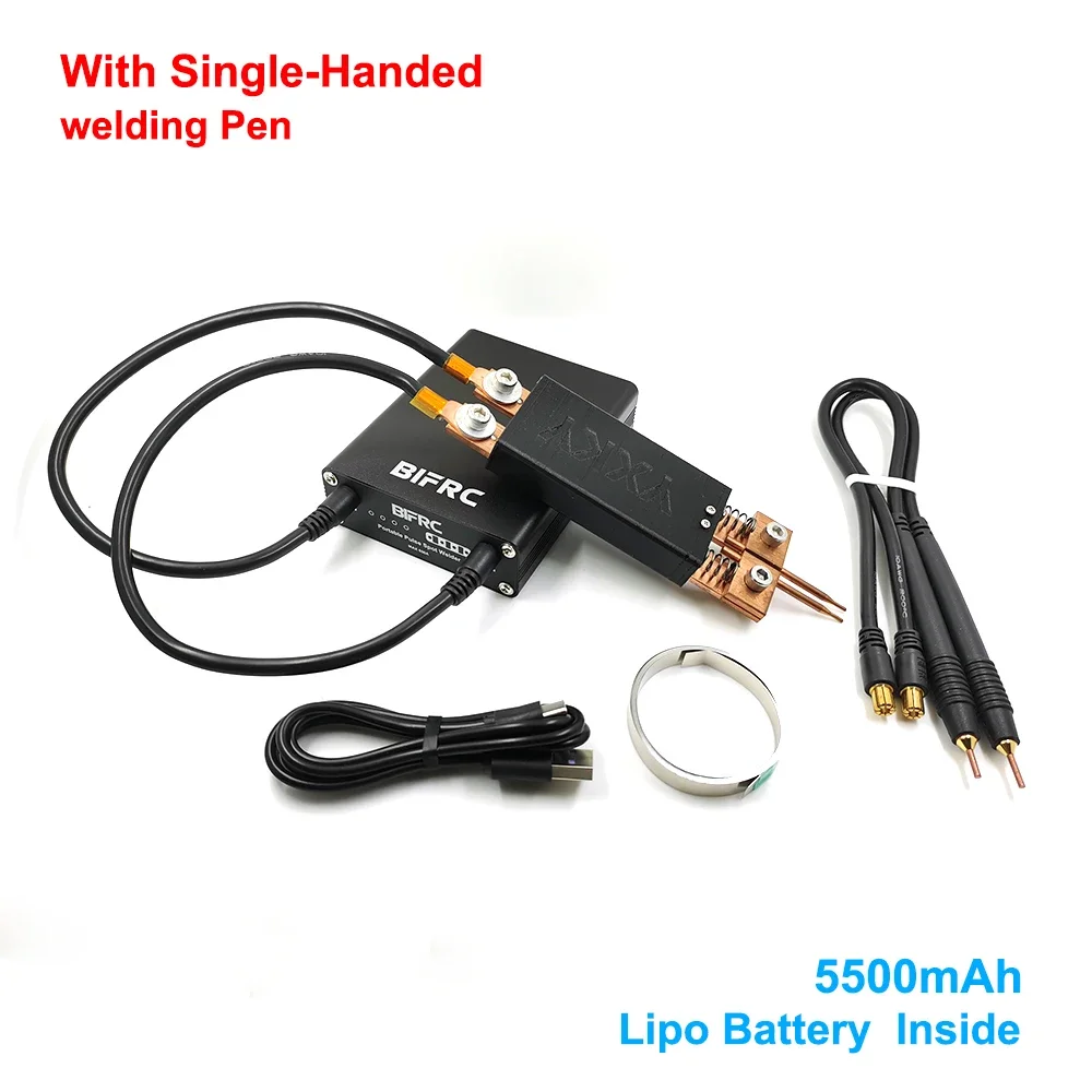 BifRC 9 Gears Mini Spot Welder With Extra Single-handed Welding Pen Nickel Plate 18650 Battery Welder Spot Welding Machine