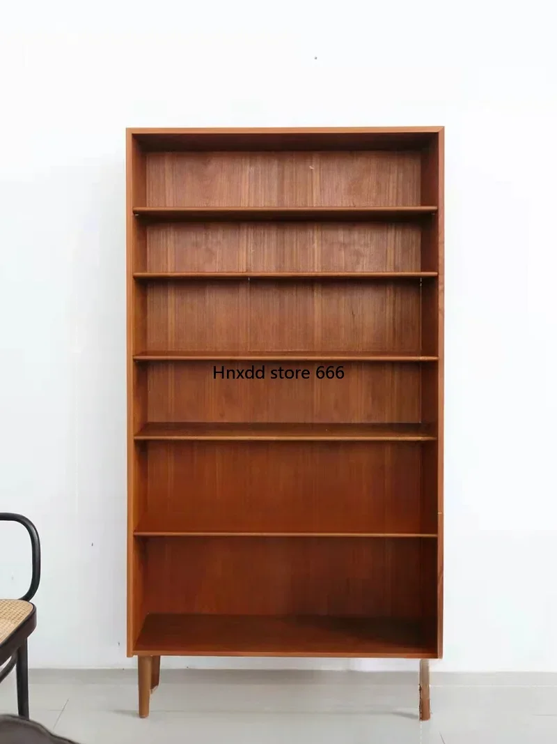 Medieval solid wood display stand Nordic retro style birch bookcase