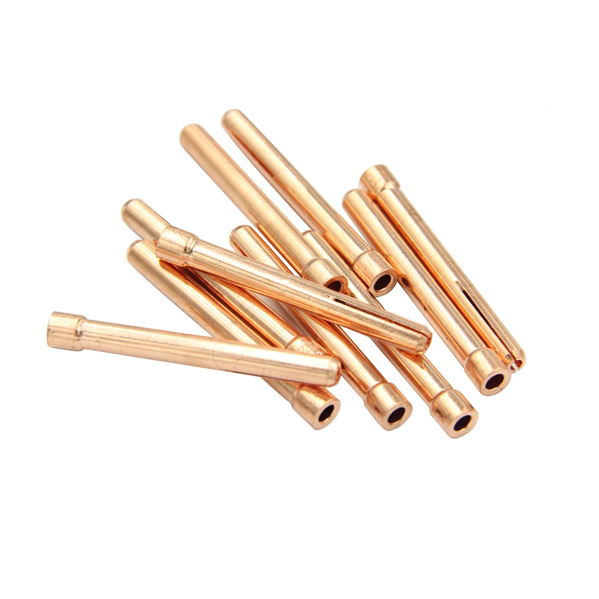 

10pcs TIG Collet 1.0/1.6/2.4/3.2/4.0mm 10N22 10N23 10N24 10N25 54N20 For WP17/18/26 Welding Torch Kit