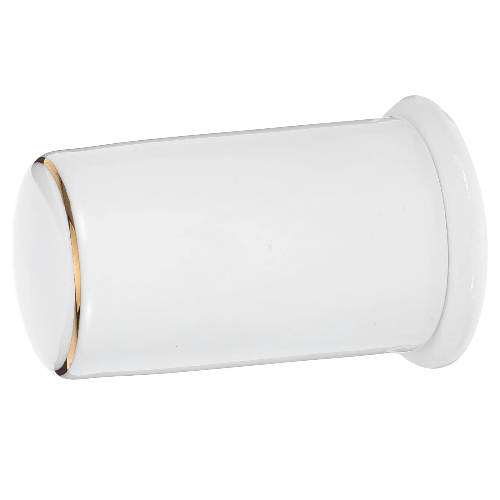 

Gold Painted Ceramic Toothpick Holder Desktop Toothpick Dispenser Convenient Household Kitchen Tabletop Storage