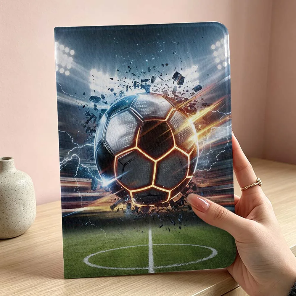 Luxury Design Football Soft For iPad Pro Air mini 7 6 5 4 3 2 1 9gen 8gen M5 M4 11th 10th A17 Pro A16 Inch Tablet Case