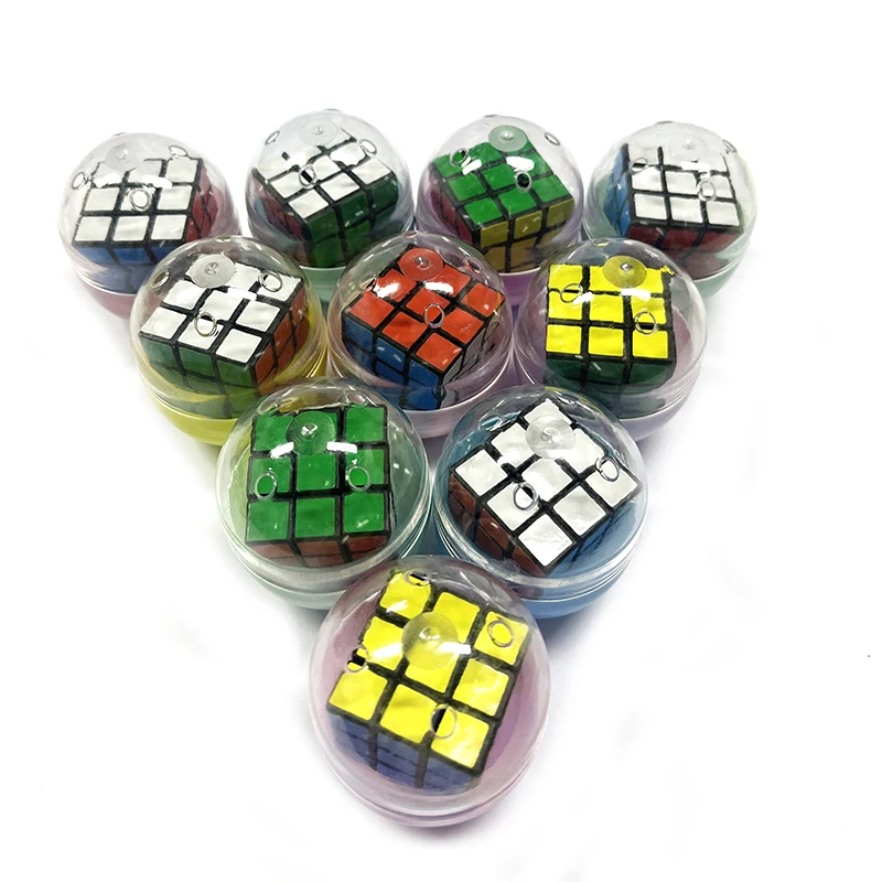 5/10PCS 3CM Macaron Color Magic Cube Surprise Egg Capsule Egg Ball Model Toy  Funny Relaxing Mixed Toys For Children