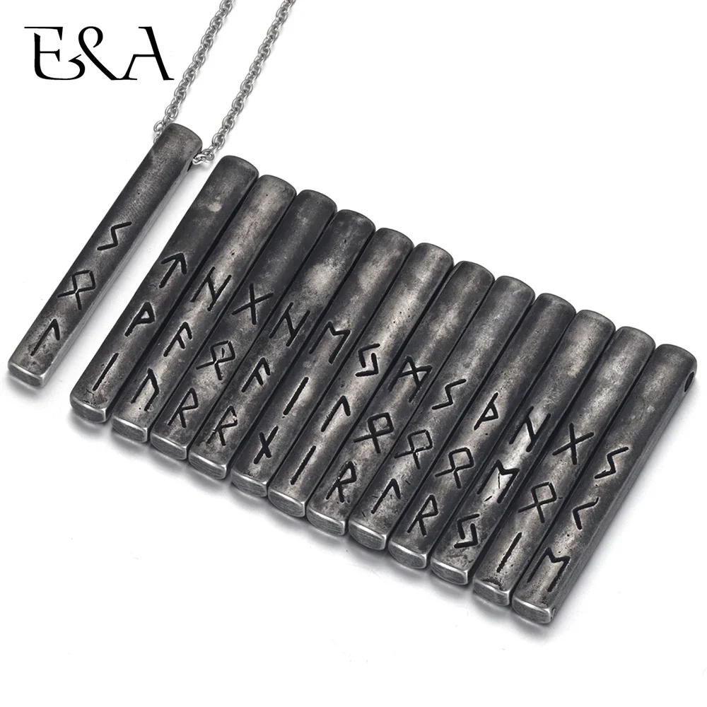 316L Stainless Steel Norse Viking Rune Pendant for Men Necklace DIY Accessories Finding Jewelry Making Charm