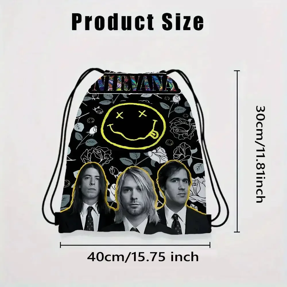 حار N-Nirvana-K-Kurt كوبين الرباط أكياس أحمر الشفاه أدوات الزينة ماكياج المنظم عملة جيب أكياس محفظة مفاتيح سماعة حقيبة التخزين #3