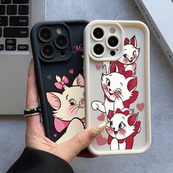 Disney Marie Cat Phone Case for Oppo Reno 12 11 10 8 7 6 5 4 3 2 Reno12 Reno11 Reno10 Reno8 T Z F Pro Plus 4G 5G Ladder Cover