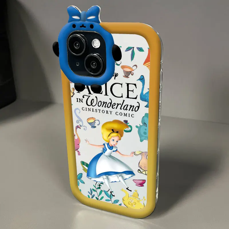 Alice Wonderland Maze Cute For iPhone 15 14 13 12 11 Pro Max XS Max X XR 7 8 Plus 6S 5S Little Monster Phone Case