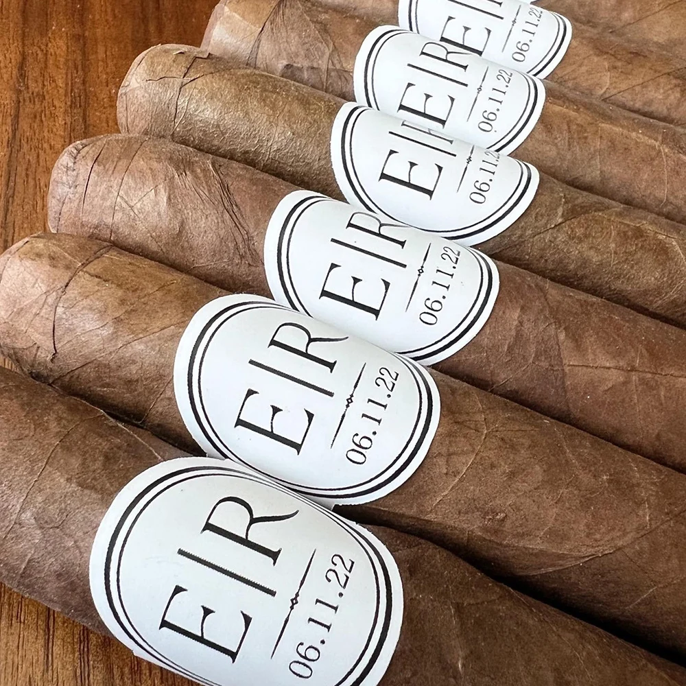 Personalized Custom Wedding Cigar Bands Sticker Wraps Cigar Labels Groomsmen Gift Father\'s Day Gift for Dads Wedding Favors