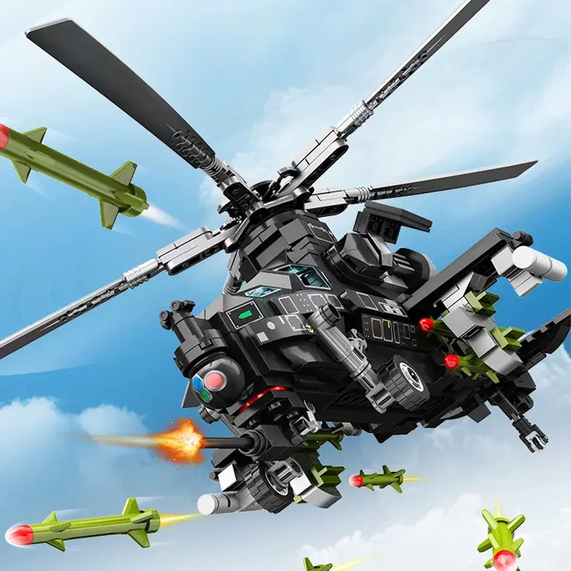 

SEMBO 731pcs Armed Aircraft Building Blocks Airplane Soldiers Technical Model Assembly Toys Bricks Toys Creative DIY Kid