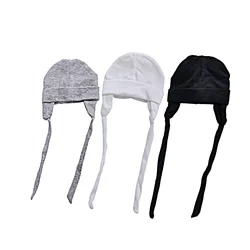 Sombrero para recién nacido, gorro de punto de algodón para bebé, gorros para recién nacido, gorro con accesorios de cuerda para bebés, niños y niñas