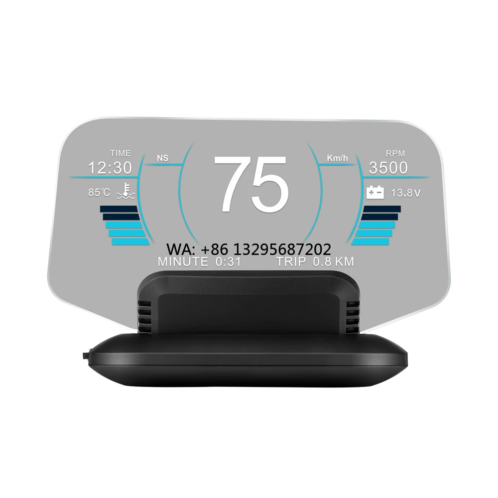 

Автомобильный проекционный дисплей HUD C1: многофункциональный измеритель скорости с GPS и несколькими системами оповещения, аксессуар для авто