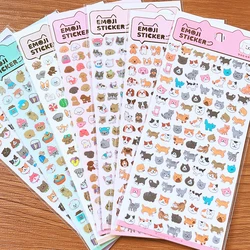 back to school Aesthetic Kawaii stationery school vintage stickers pack cat animals  cute stickers for scrapbooking  supplies