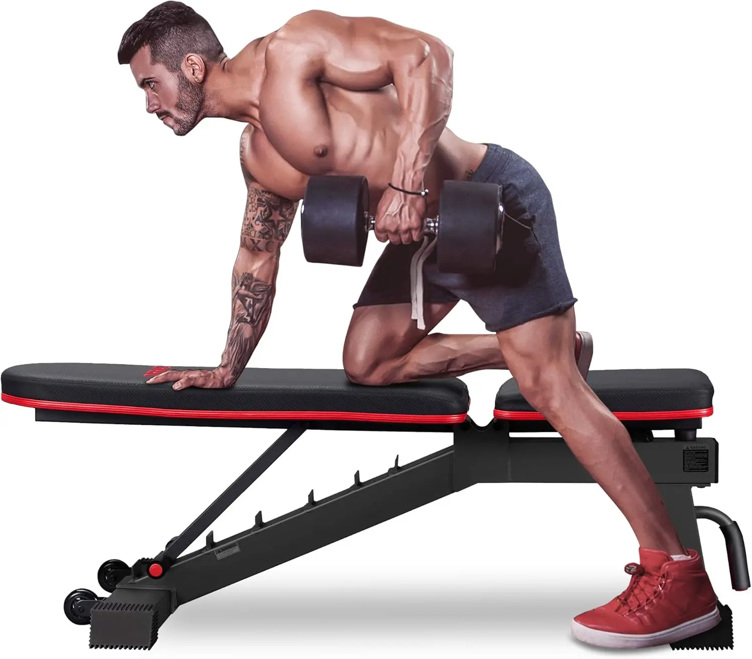 Weight Bench for Full Body Workout, Incline and Decline Weight Bench for Indoor Workout, Home Gym