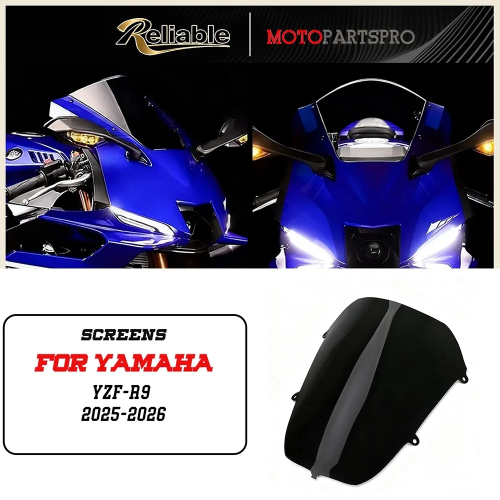 

Motorcycle Windshield For YZF-R9 YZFR9 YZF R9 2025 Motorcycle Front Windscreen Windshield Fairing Wind Deflector