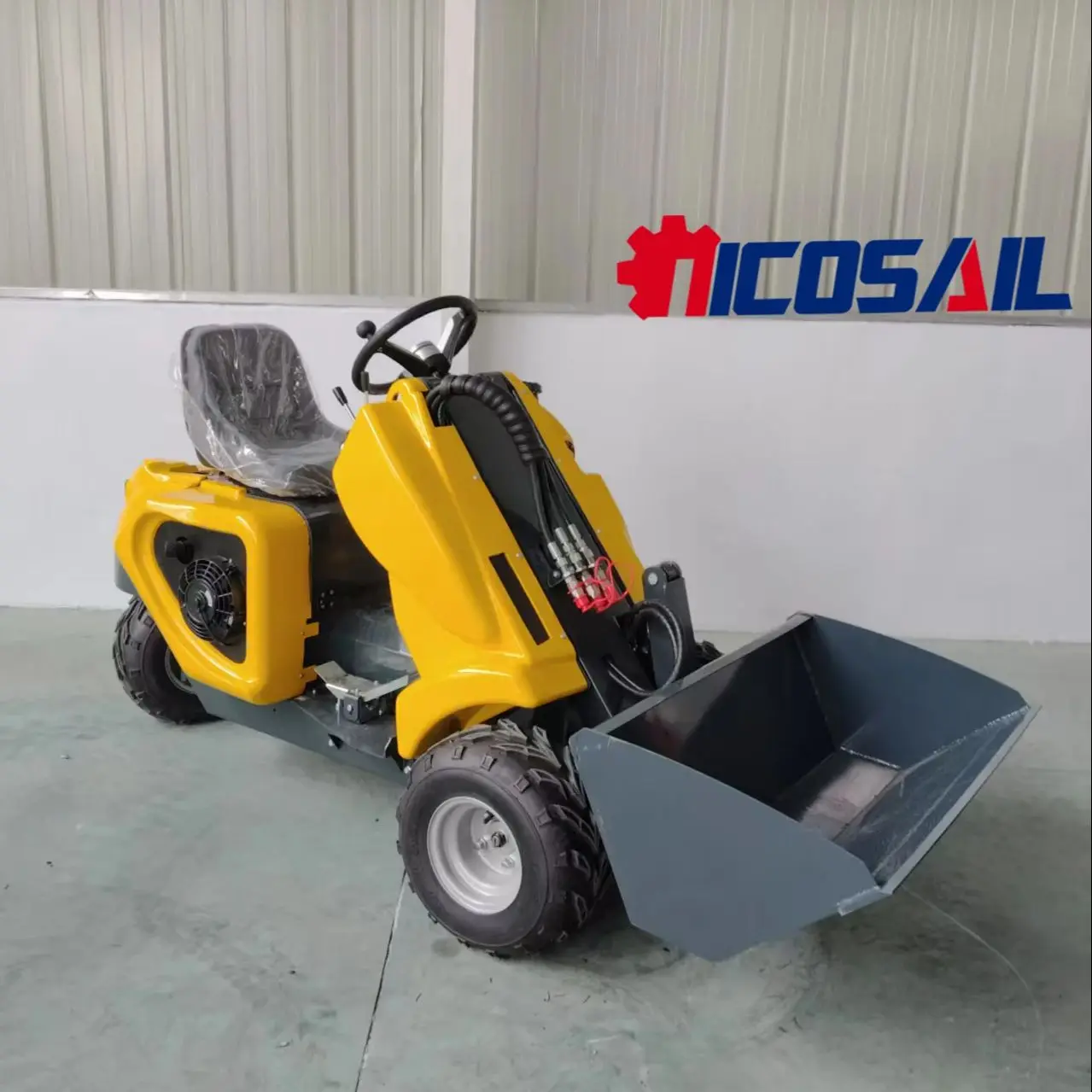 

Мини 3-колесный бортовой погрузчик, бортовой погрузчик с 3-колесным приводом