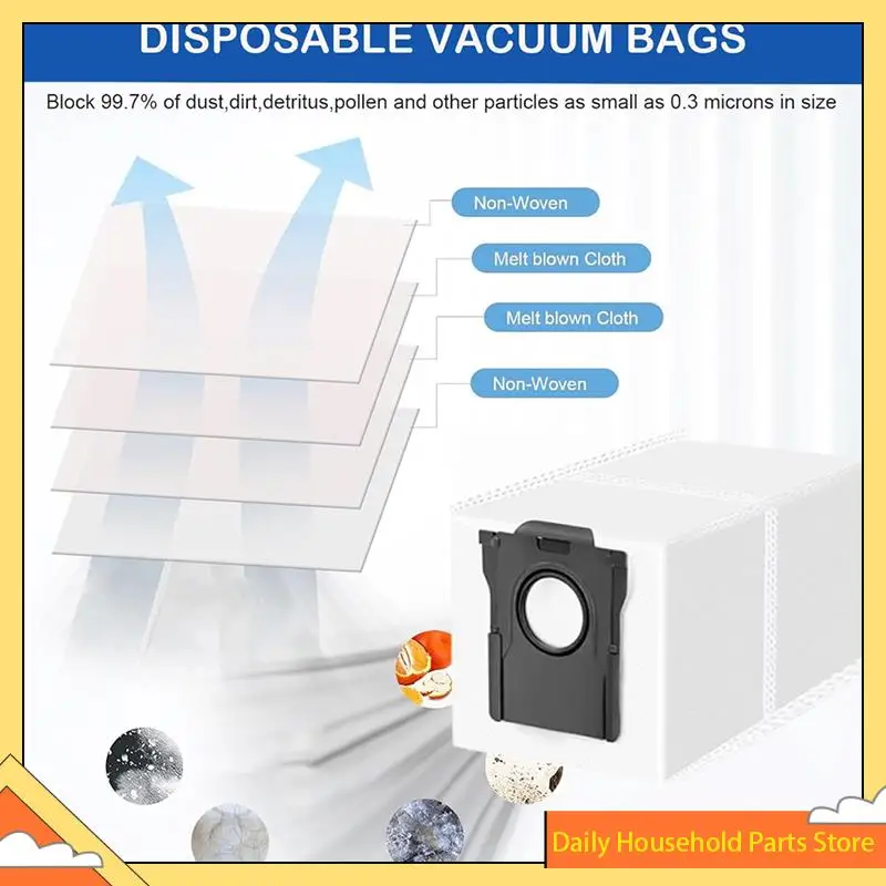 

Great Sale Accessories For Mova Z50 Ultra/For Mova Z5 Pro/For Mova Z5 Tricut Brush Dust Bag Mop Robot Vacuum Cleaner Spare Part