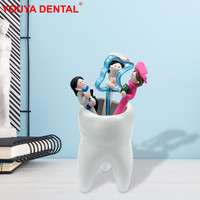 Tooth Shaped Ceramic Pen Container For Desk Office Creative Pencil Pen Storage Organizer Holder Stand Dentistry Clinic Gifts New