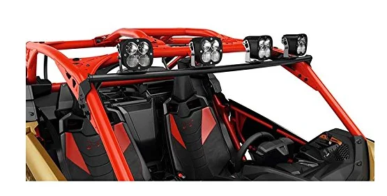 Iron Adjustable Upper LED Light Bar Mount Bracket Support Rack for BRP Can Am Maverick X3