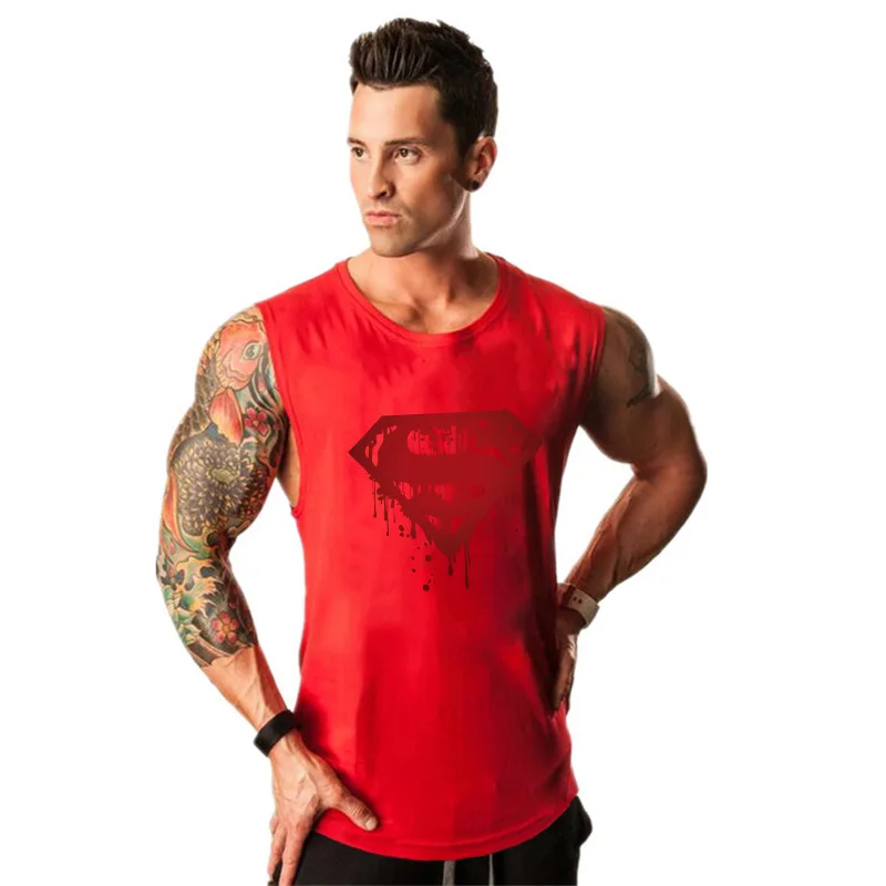 Brand Fashion Fitness Stringer Gym Tank Top Men Summer Clothing Running Workout Singlets Sleeveless Muscle Shirt  Vest