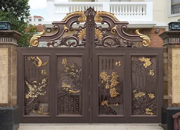Luxury Wrought Iron Driveway Gate China Aluminum Gate Driveway Gate