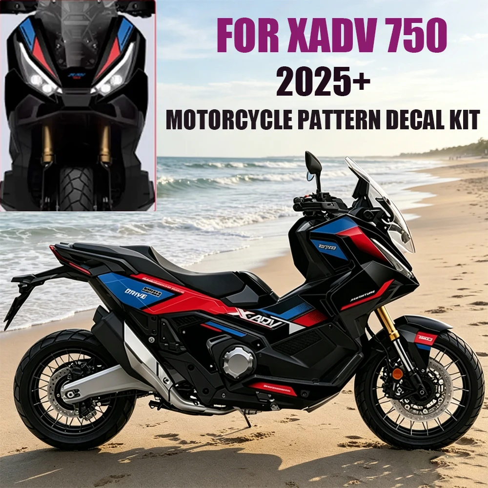 Full Car Flower Version Waterproof Decoration Stickers For Xadv 750  for Xadv750 2025 Anti Scratch Motorcycle Pattern Decal Kit